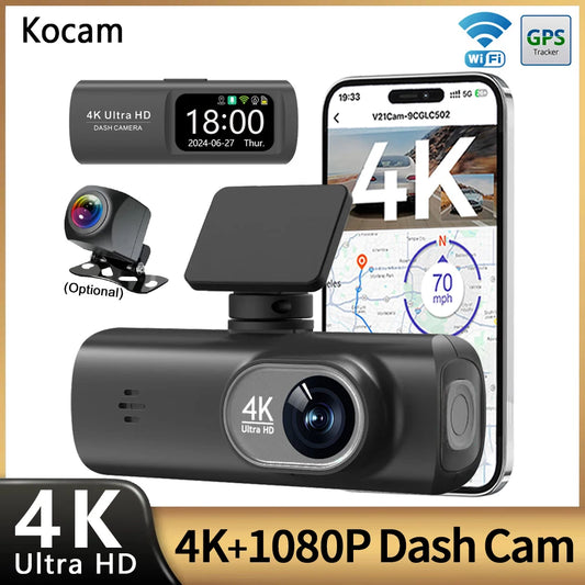 Kocam 4K Dash Cam Dual Lens