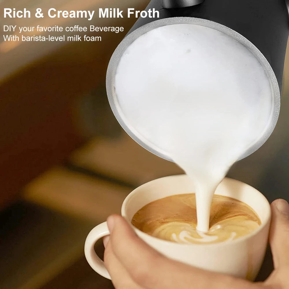 Elektrisk melkeskummer for kaffe, cappuccino og latte – 4 i 1