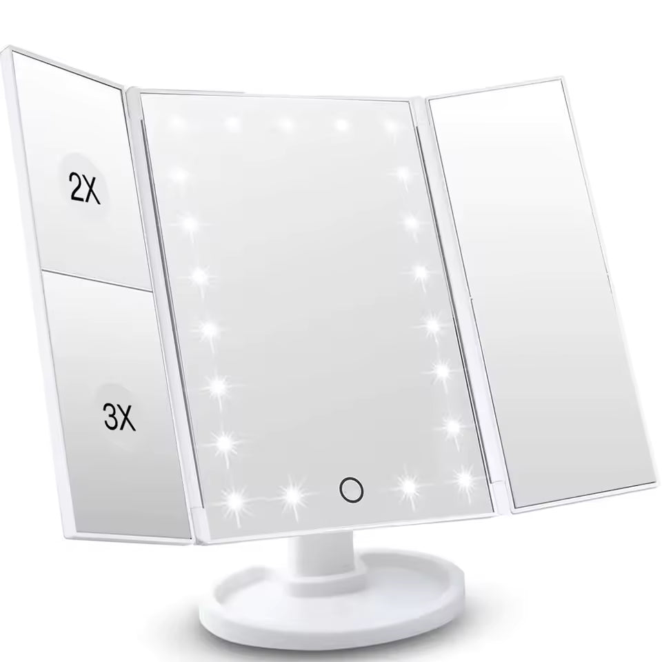 Sminkespeil med LED-lys