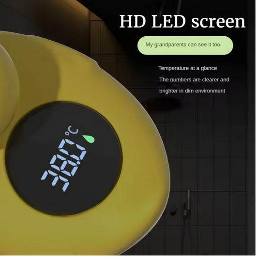 Flytende digitalt badetermometer med LED-skjerm