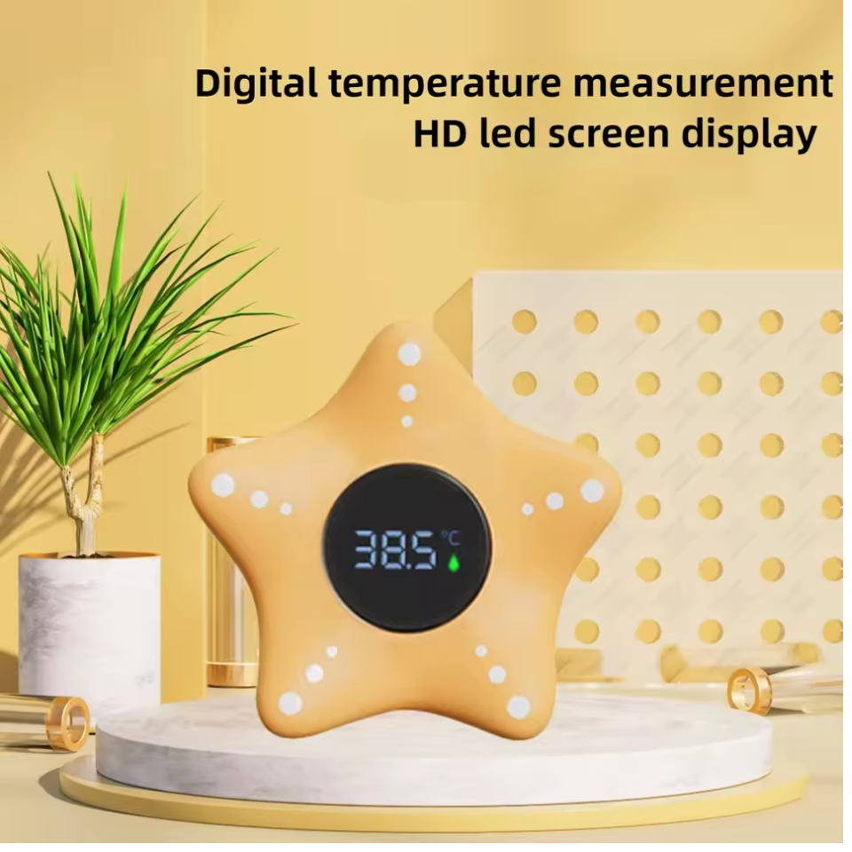 Flytende digitalt badetermometer med LED-skjerm