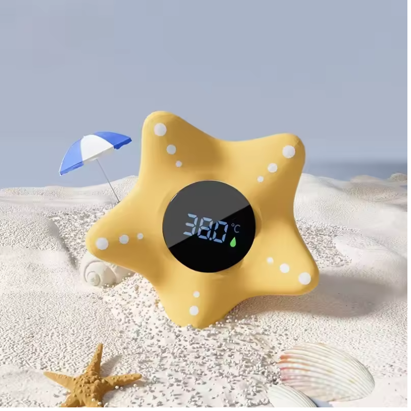 Flytende digitalt badetermometer med LED-skjerm