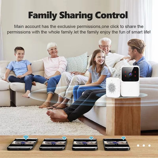Wifi Tuya App Video Doorbell Wireless Phone Home Intercom System Door Viewer Night Vision Doorbell Camera Home Security