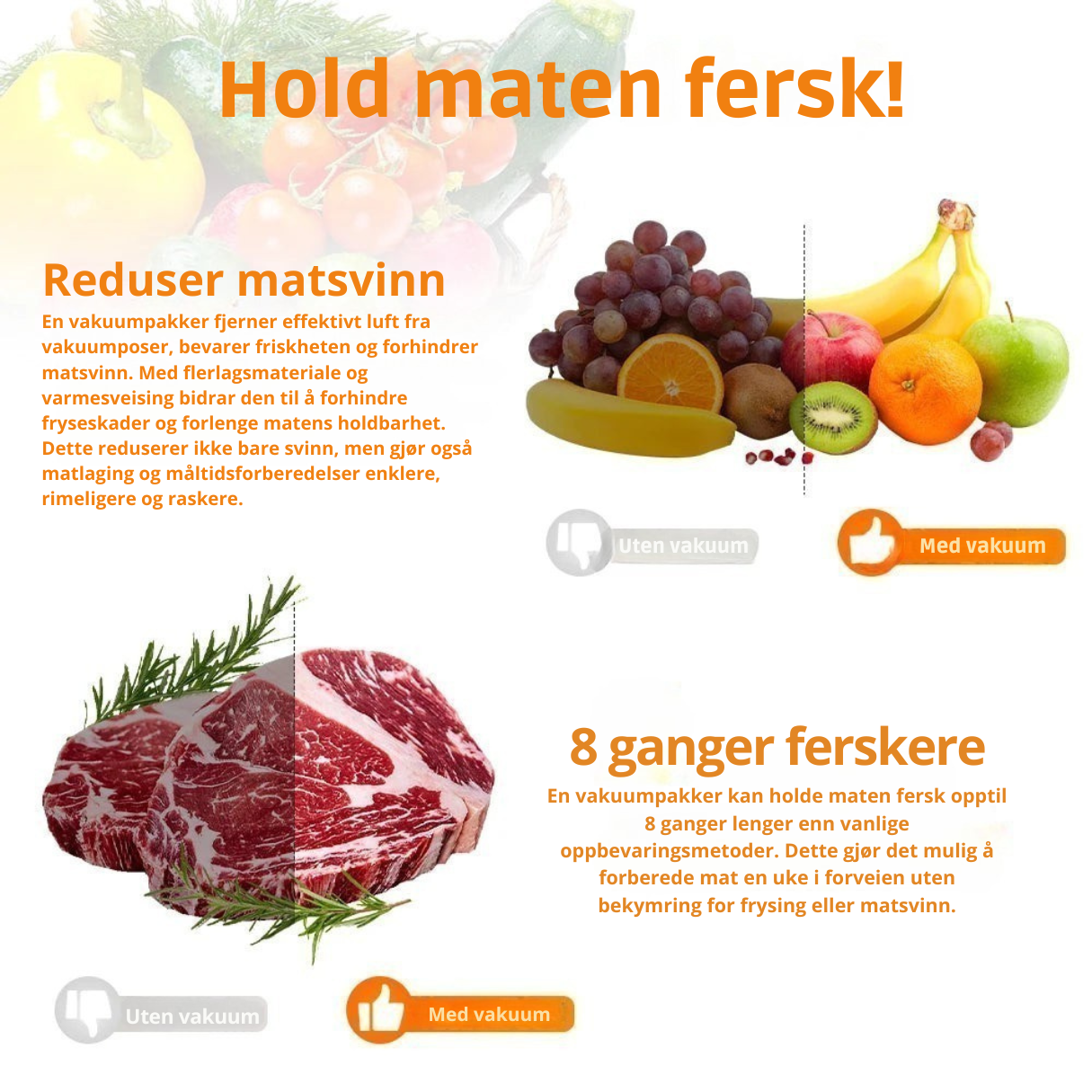 Vakuumpakker 120W