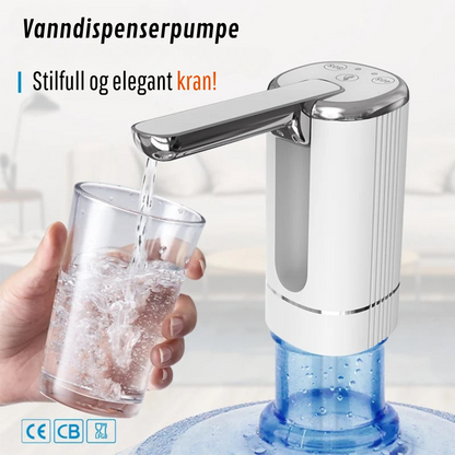 Elektrisk vanndispenser til flaske