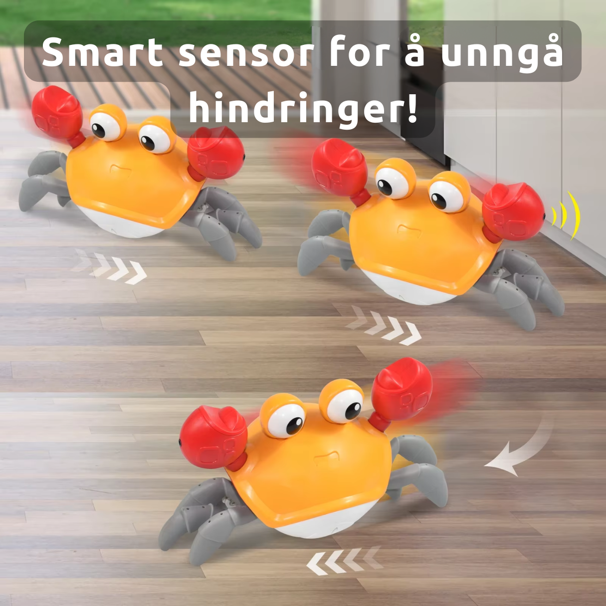 Søt og interaktiv krabbe/blekksprut