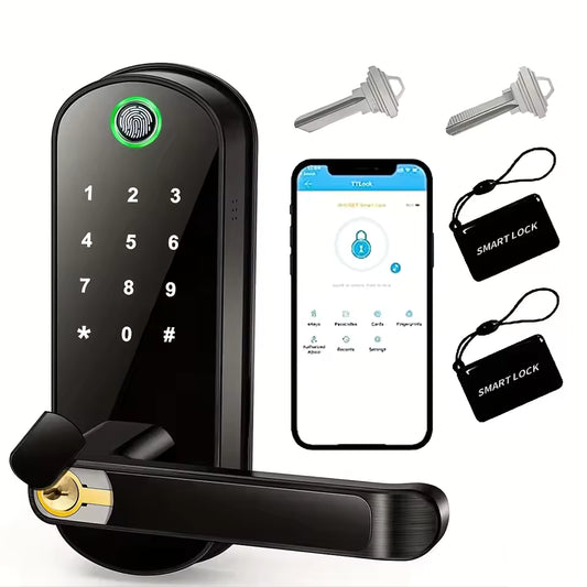 Smart fingeravtrykkslås med App-styring og WiFi