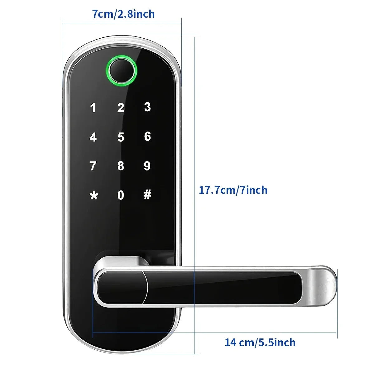 Smart fingeravtrykkslås med App-styring og WiFi