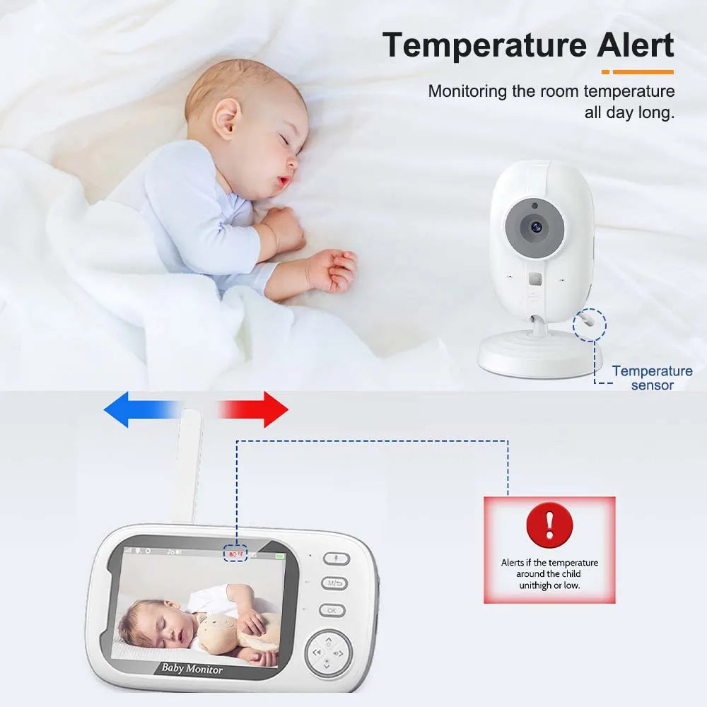 EYE4U BabyGuard™ – Trygg og smart babyovervåker med 2-veis lyd og nattmodus