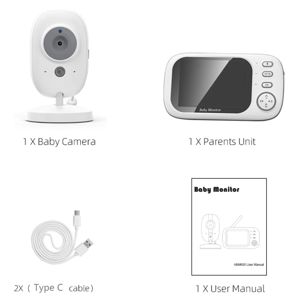 EYE4U BabyGuard™ – Trygg og smart babyovervåker med 2-veis lyd og nattmodus