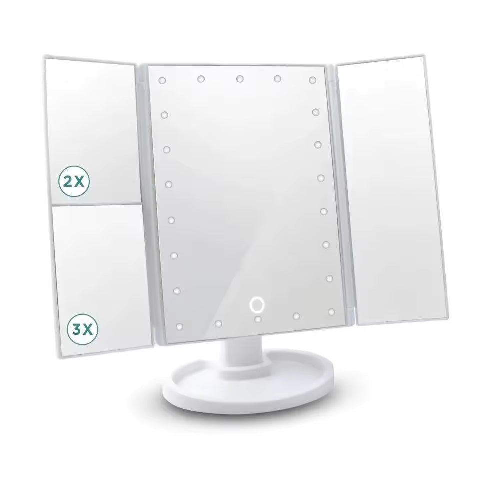 Sminkespeil med LED-lys