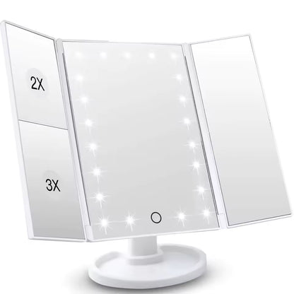 Sminkespeil med LED-lys