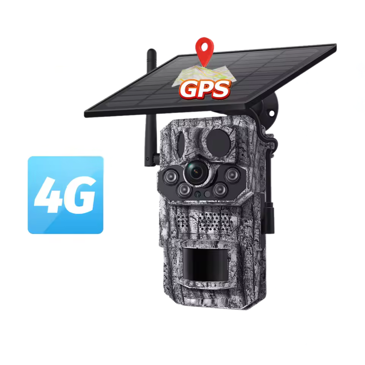 Witsectech 4G LTE viltkamera med solcellepanel