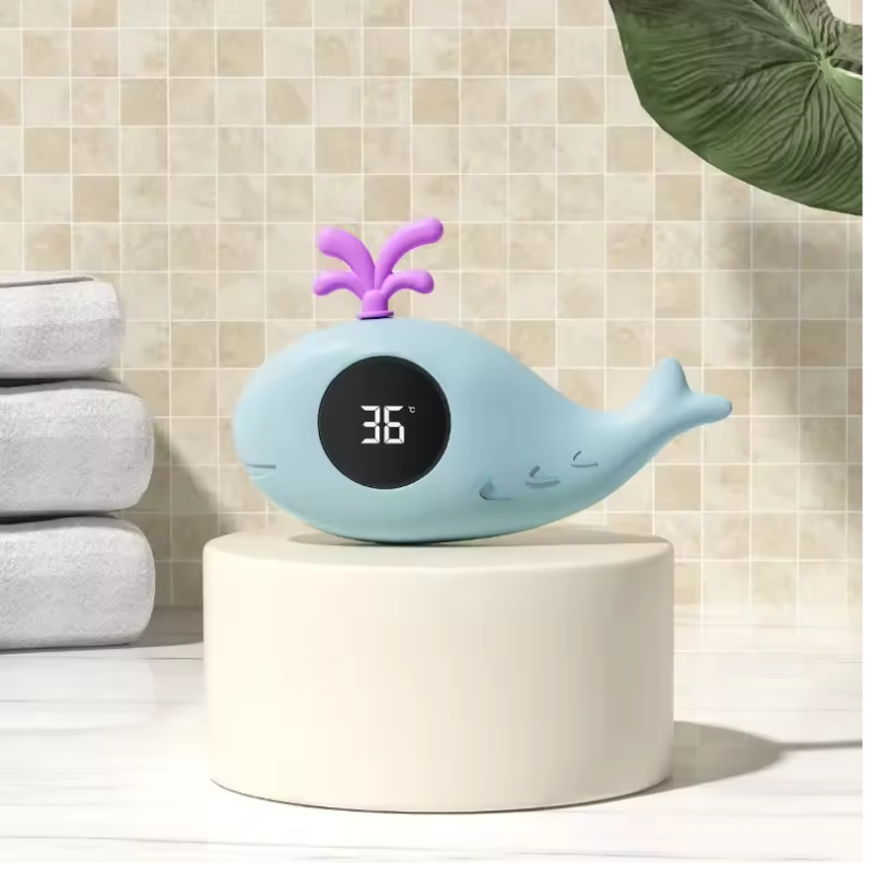 Flytende digitalt badetermometer med LED-skjerm