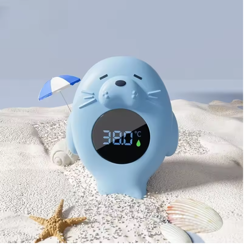 Flytende digitalt badetermometer med LED-skjerm